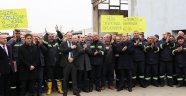 Başkan, Saygılı işçileri sevindirdi 