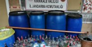 JANDARMADAN SAHTE İÇKİ BASKINI; 5 BİN LİTRE 