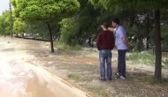 Yağmurla Gelen Sel Suları Karayolunu Uşıma Kapattı