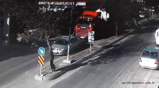Yayanın tırın altında sürüklenmesi MOBESE'ye yansıdı